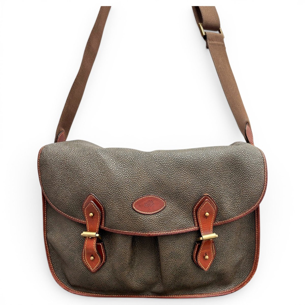 Heritage leather crossbody bag