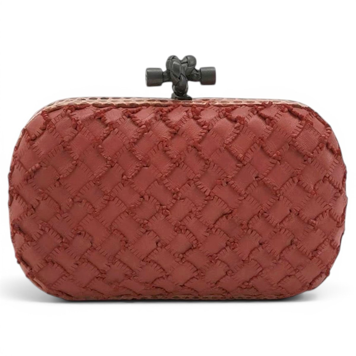 Pochette Knot leather clutch bag