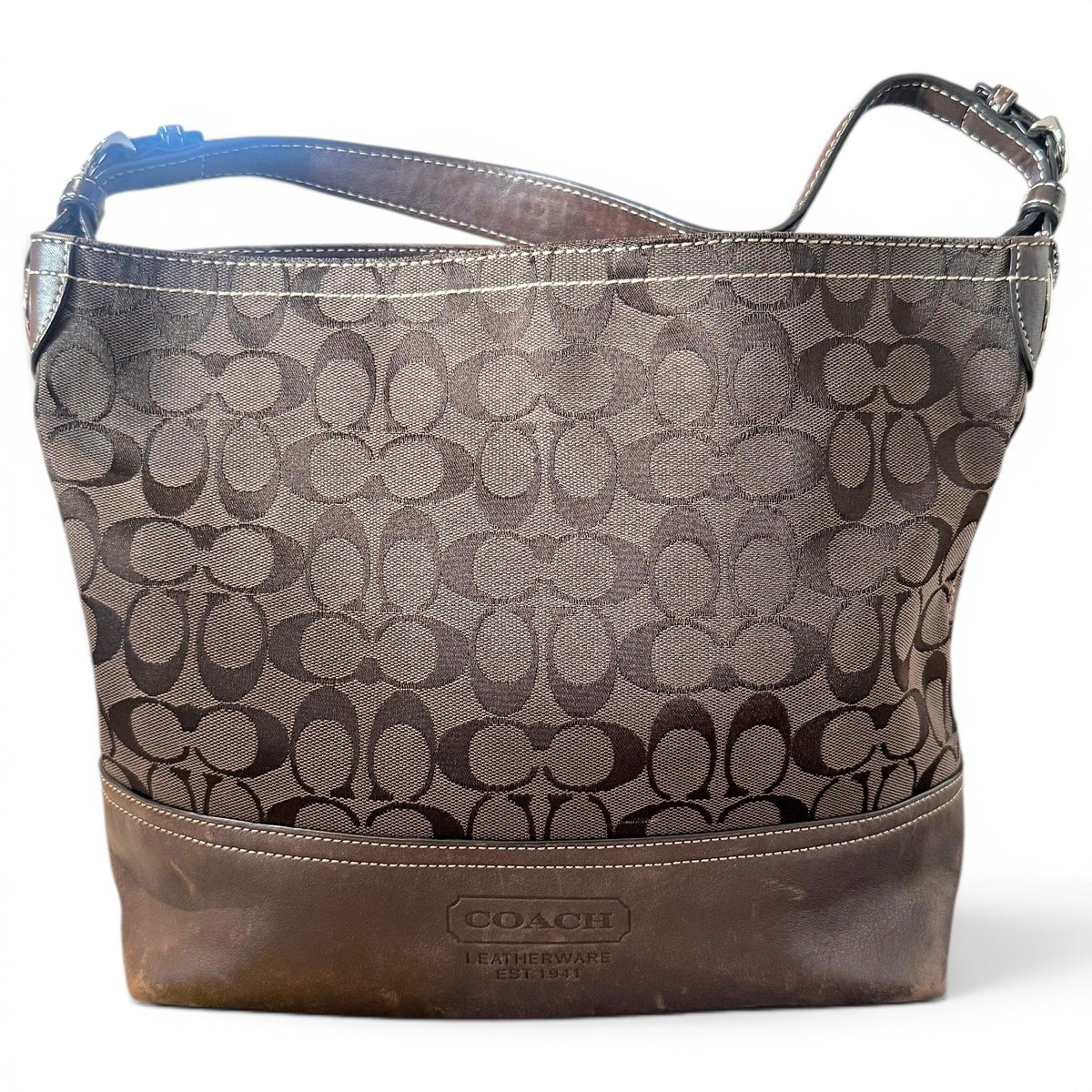 Signature Sufflette leather handbag