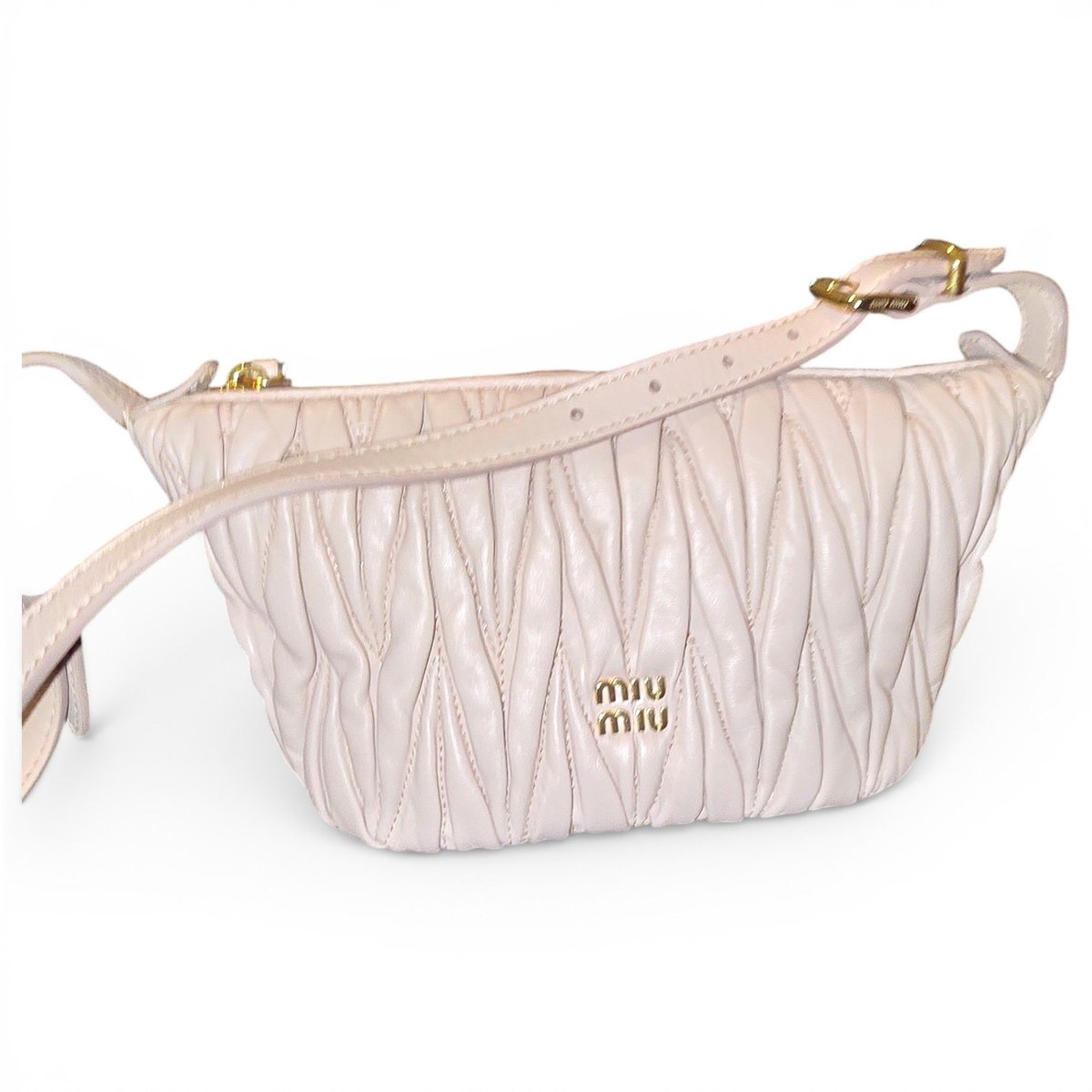 Miu Wander leather handbag