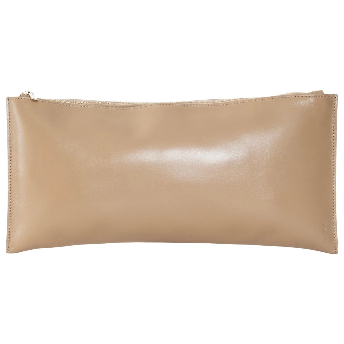 Leather clutch bag