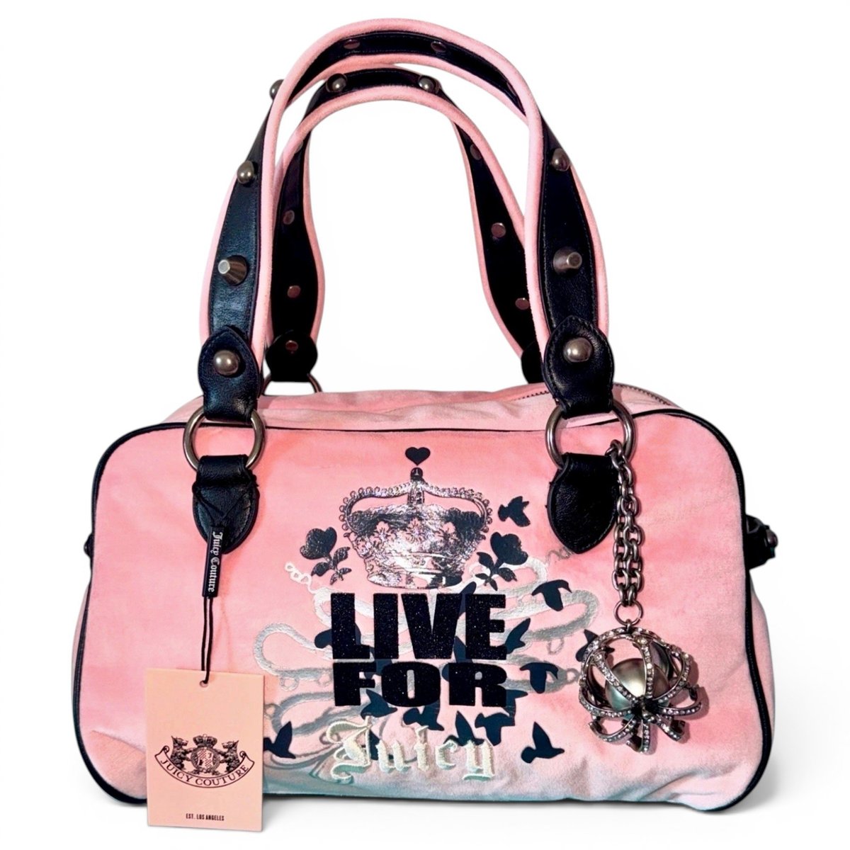 Velvet satchel