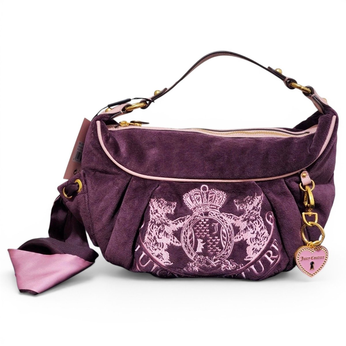 Velvet handbag