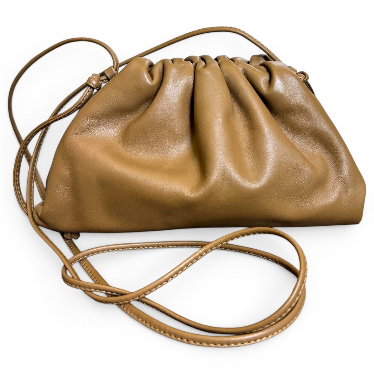 Pouch leather crossbody bag