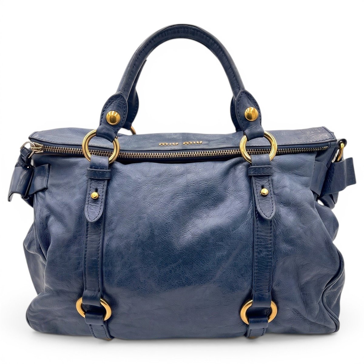 Bow bag leather handbag