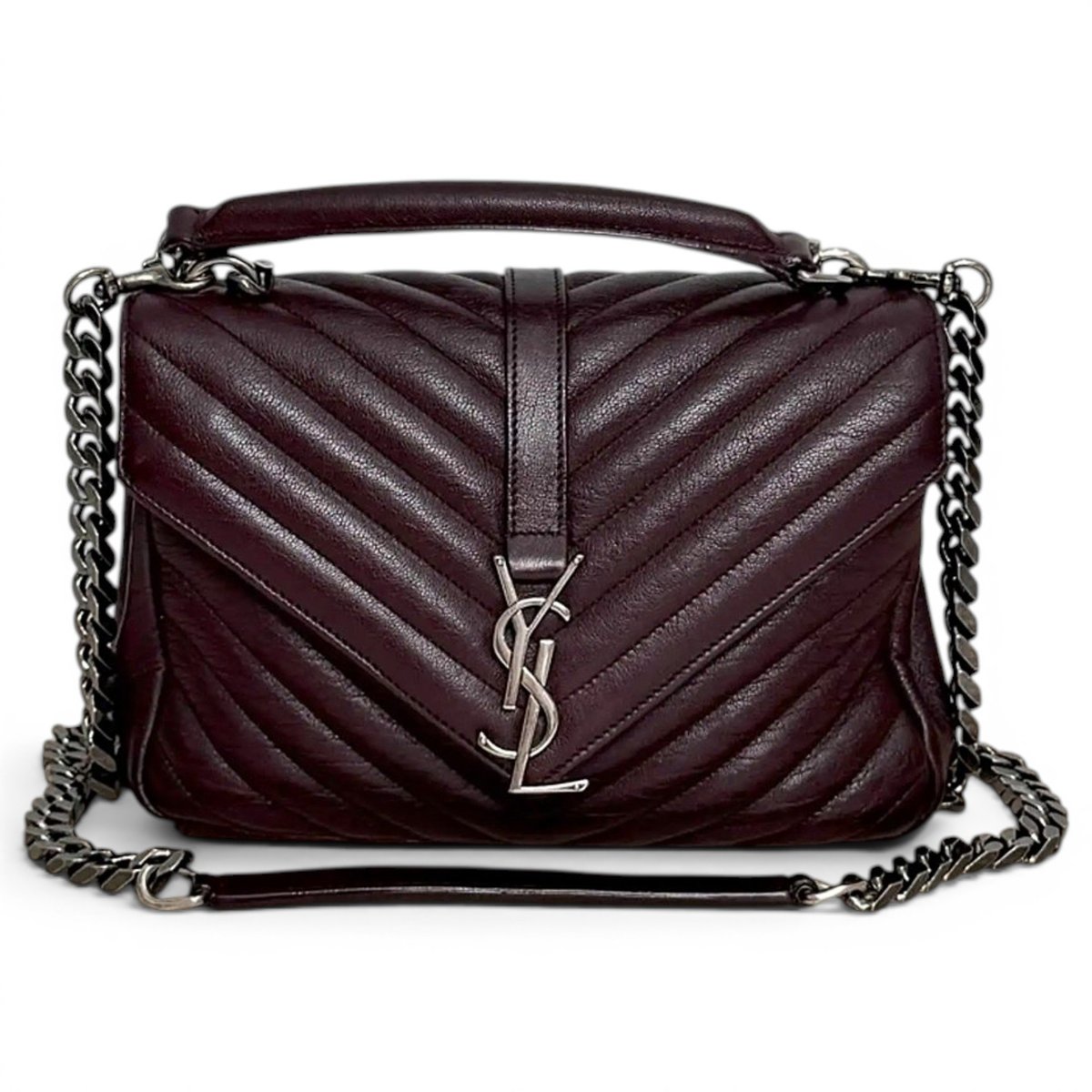 Collége monogramme leather handbag