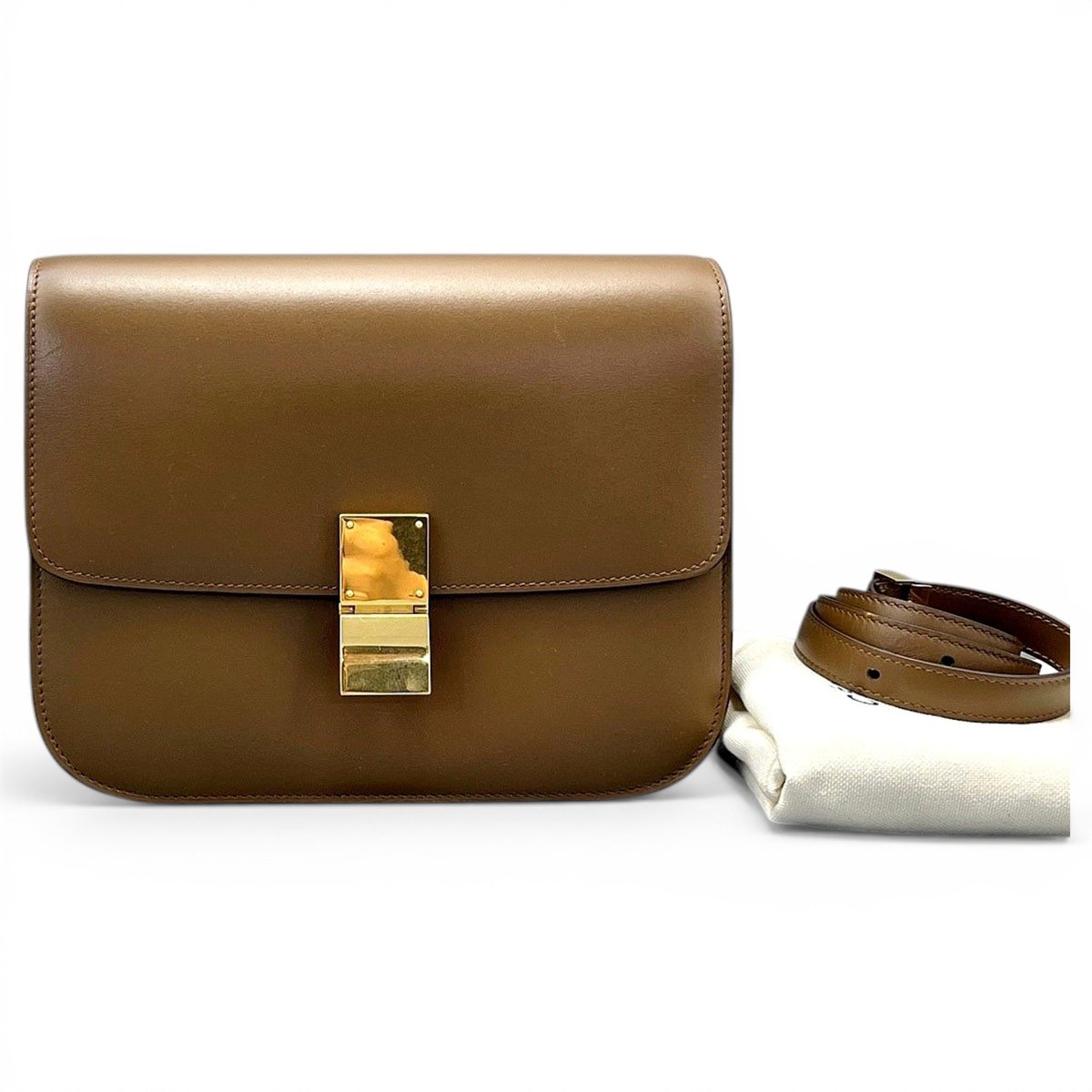 Classic leather handbag