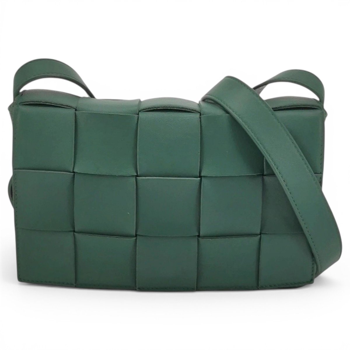 Cassette leather handbag