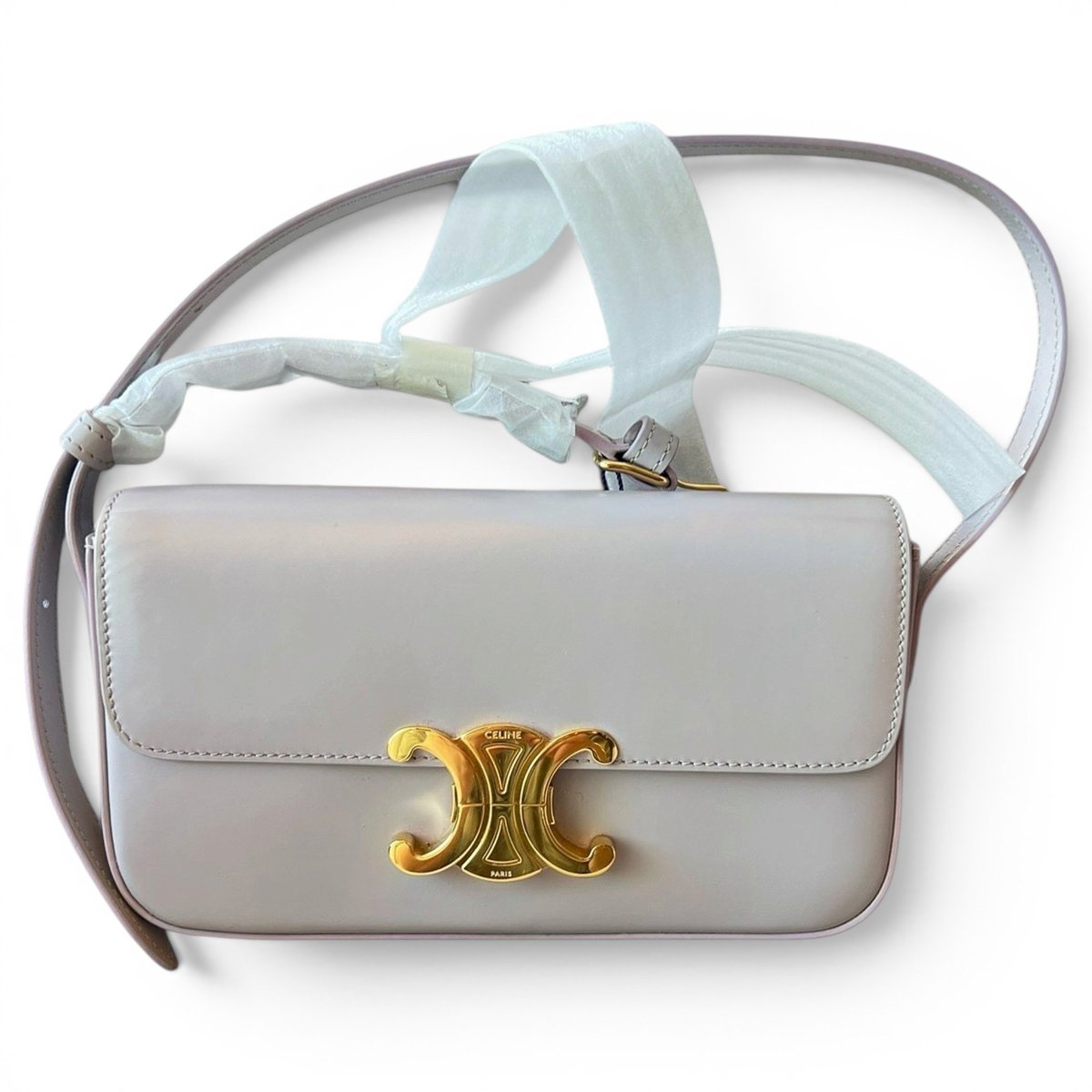 Triomphe leather handbag