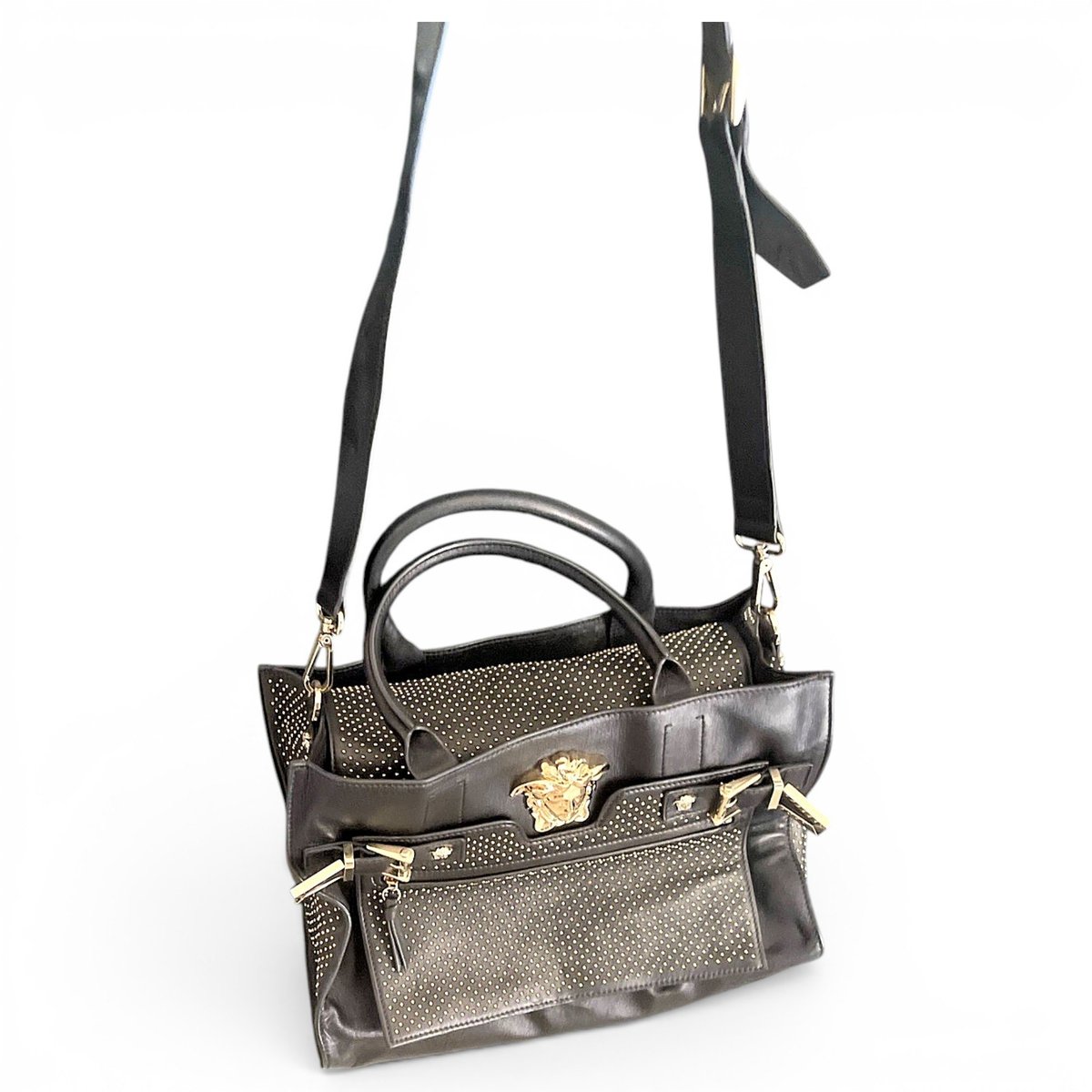Palazzo Empire leather handbag