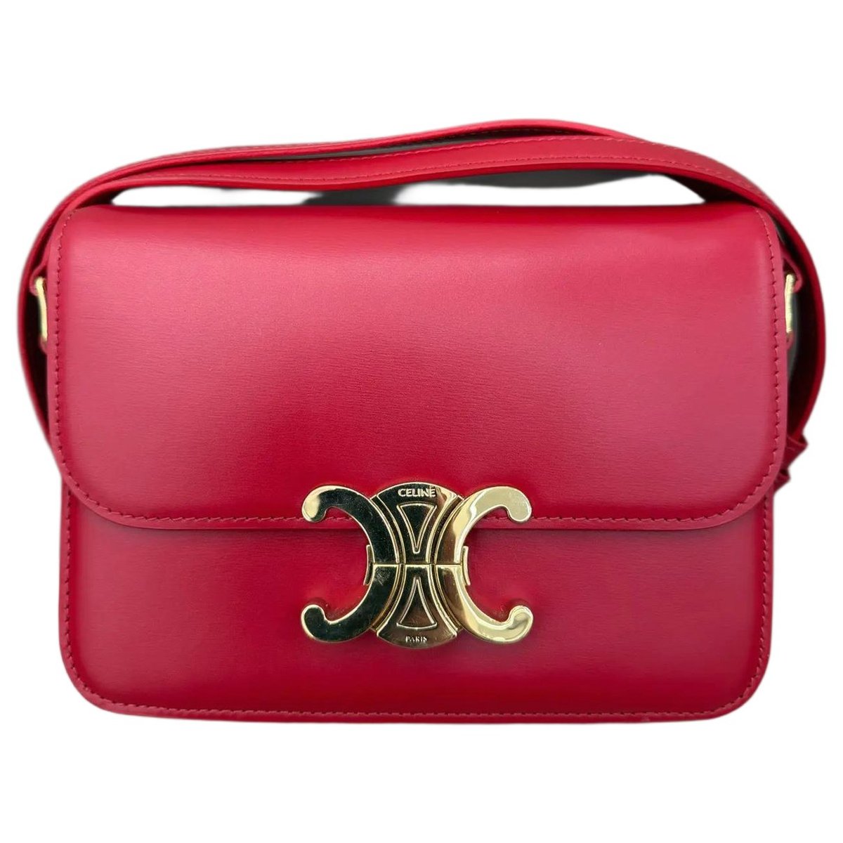 Triomphe leather handbag
