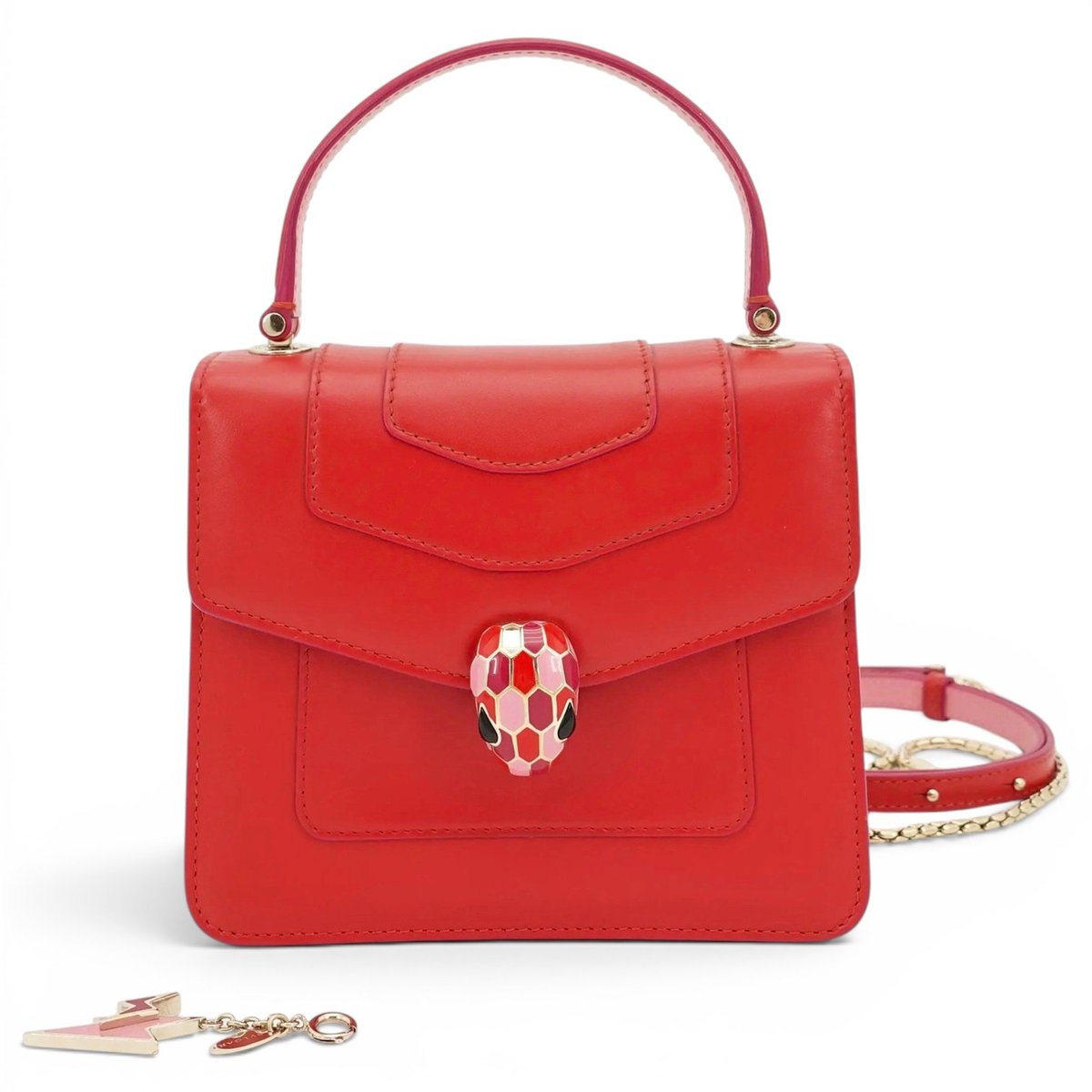 Serpenti leather crossbody bag