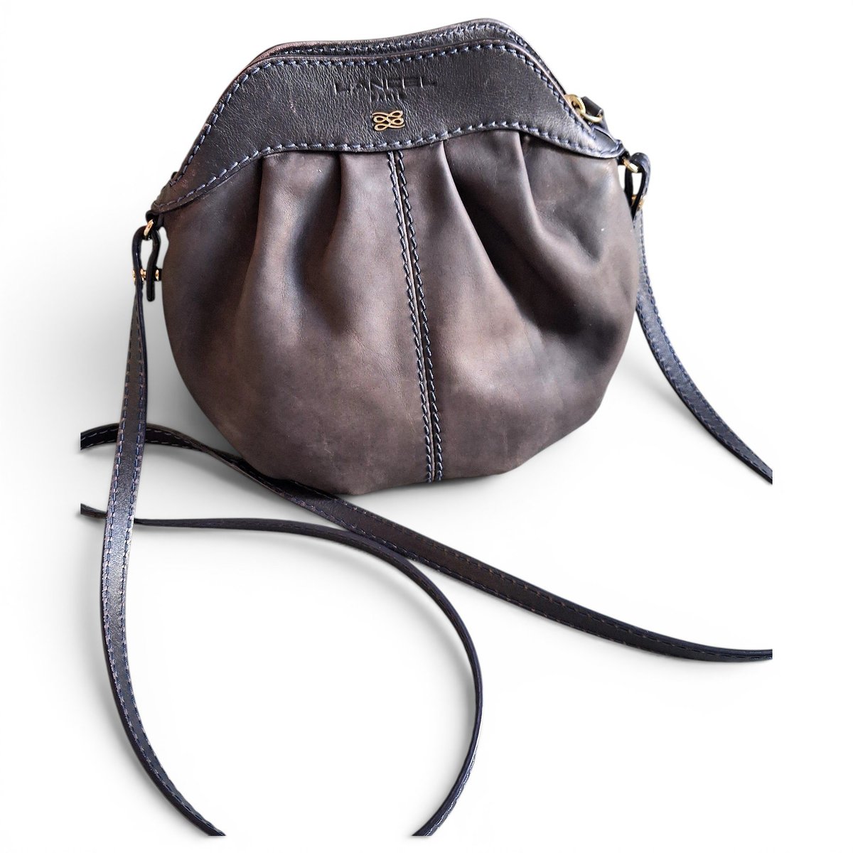 Gousset leather crossbody bag