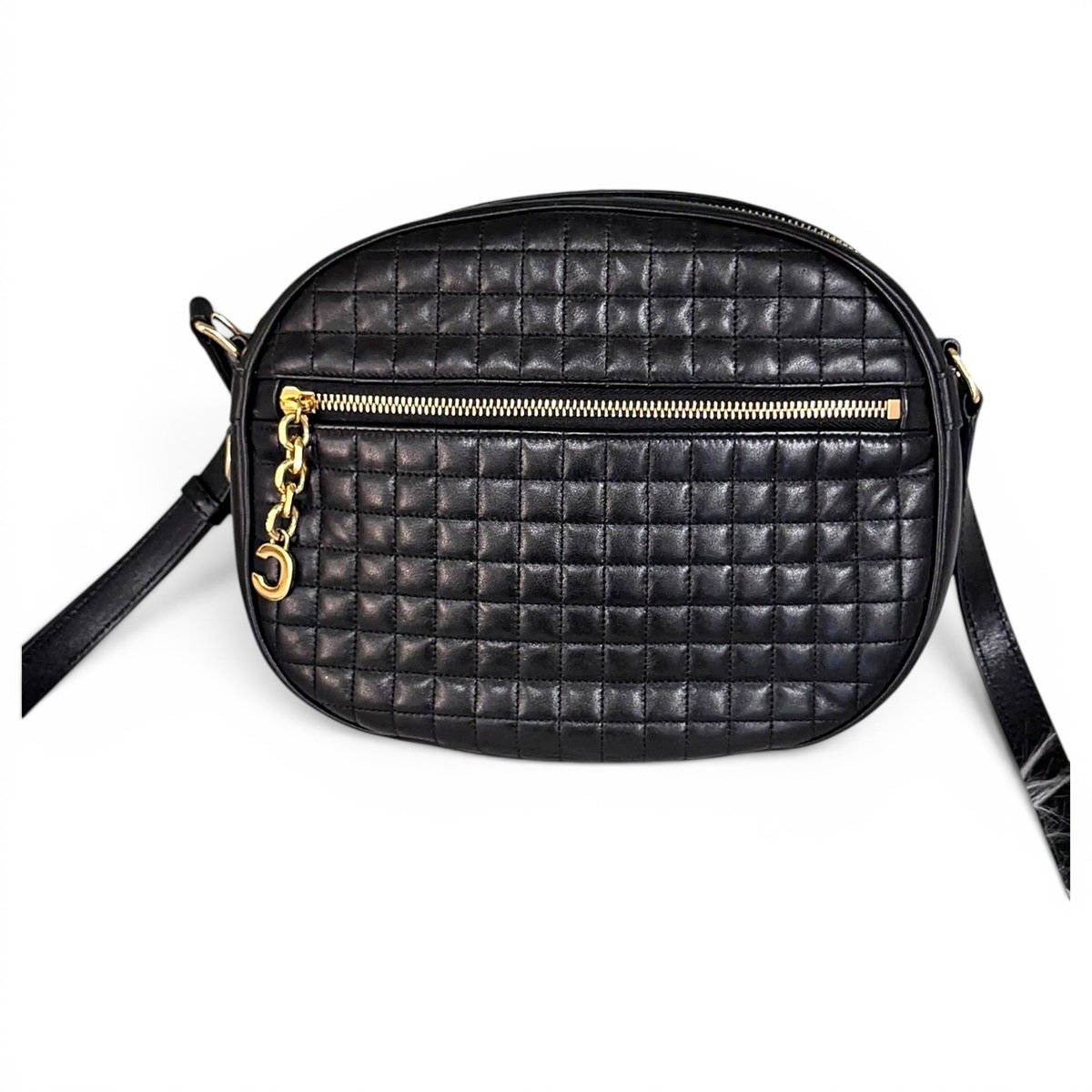 Charm leather crossbody bag