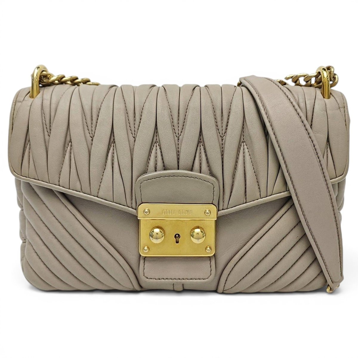 Miu Confidential leather handbag