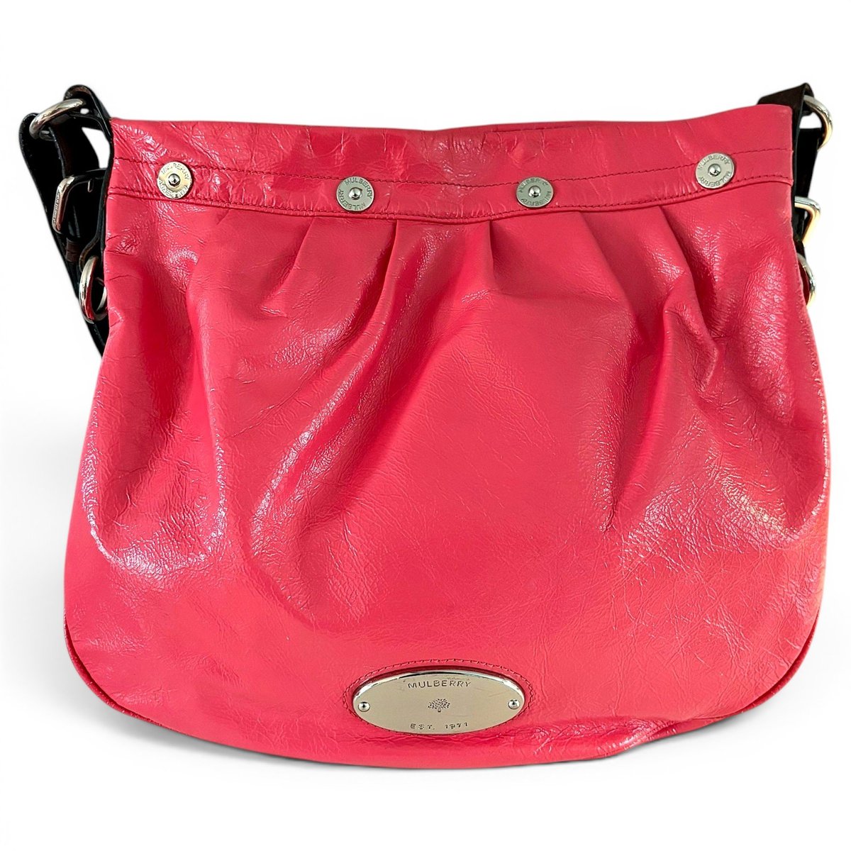 Mitzy patent leather handbag