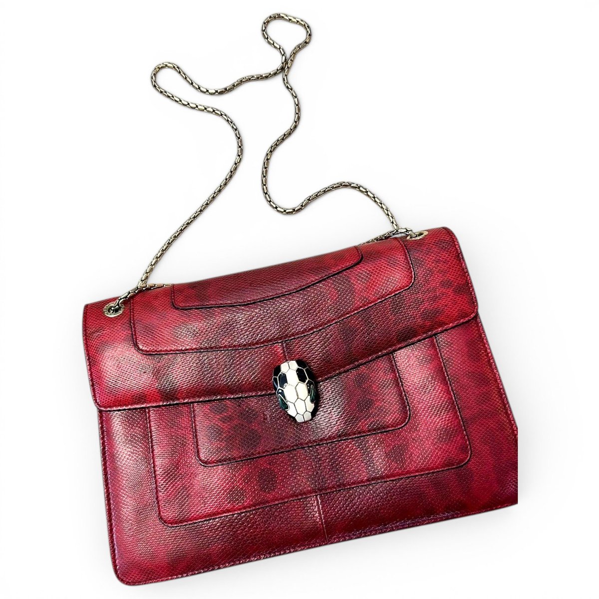 Serpenti lizard handbag