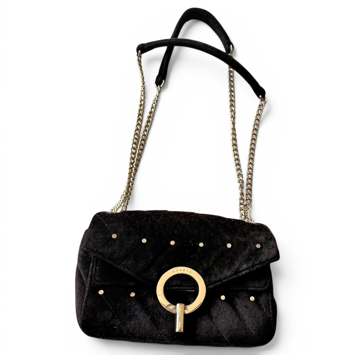 Yza velvet crossbody bag