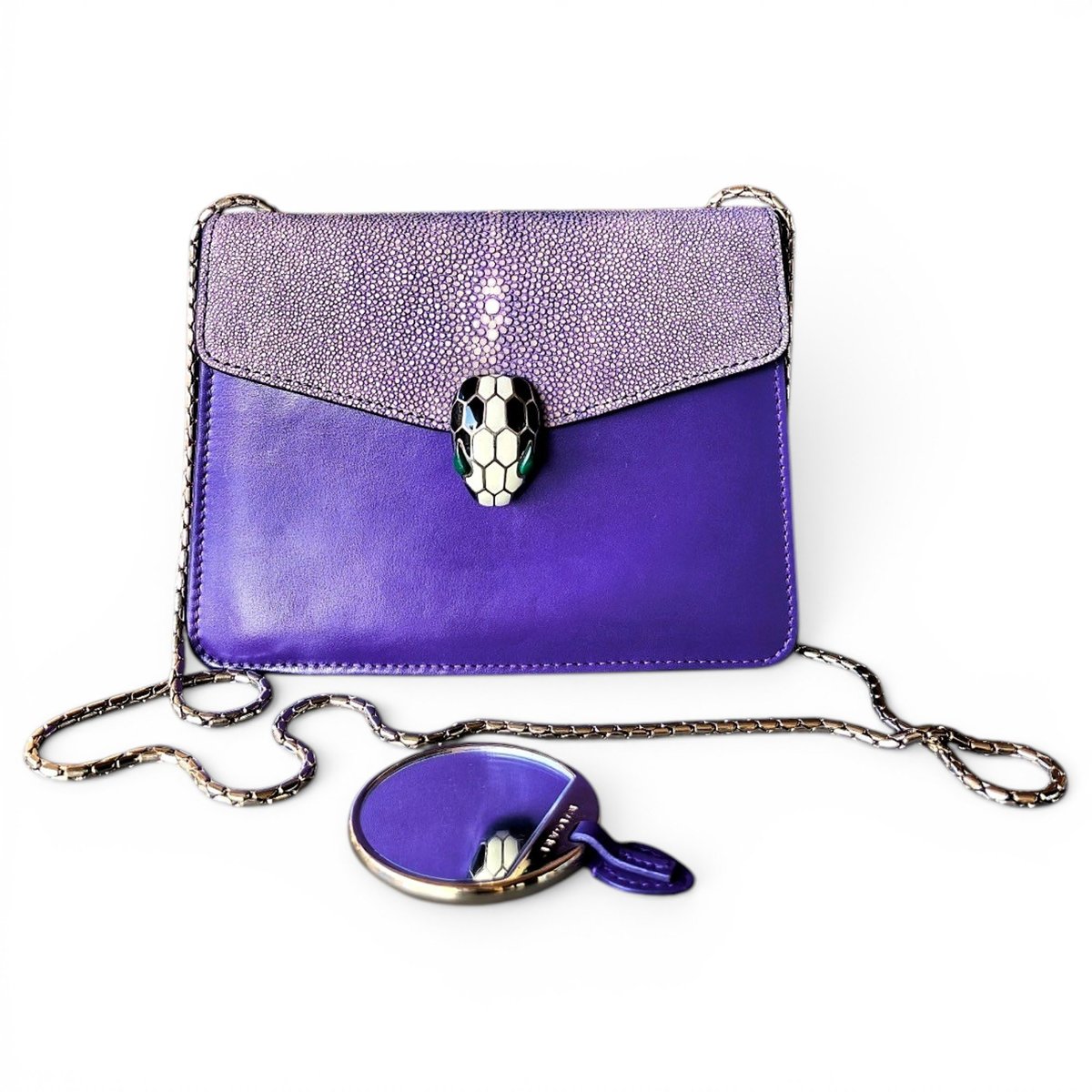 Serpenti leather crossbody bag