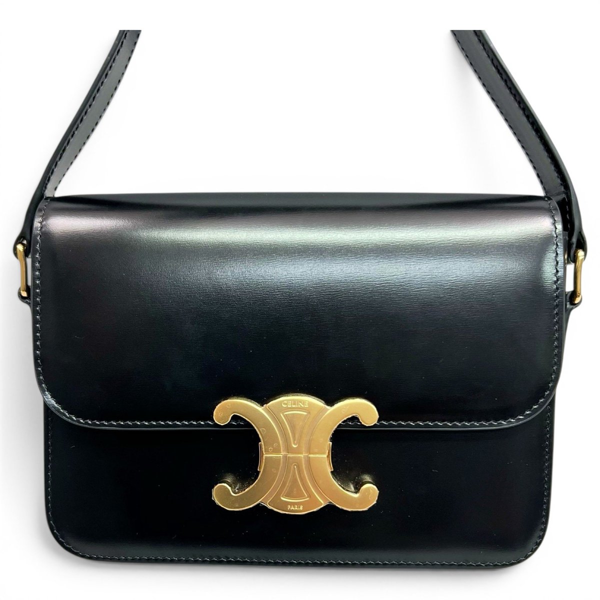 Triomphe leather handbag