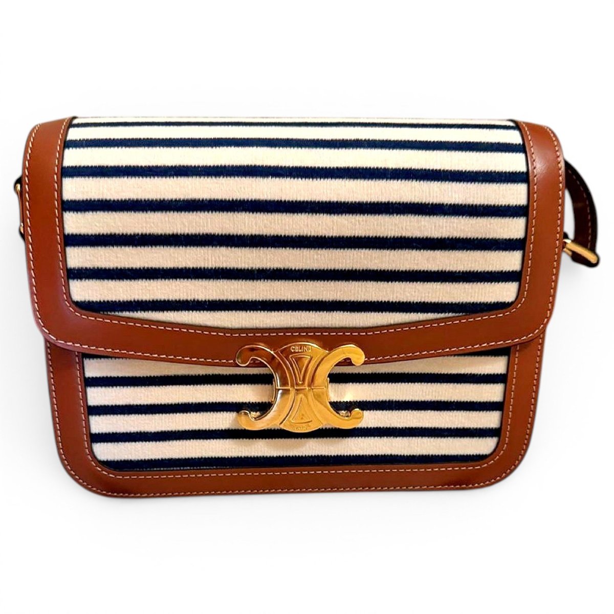 Triomphe leather handbag