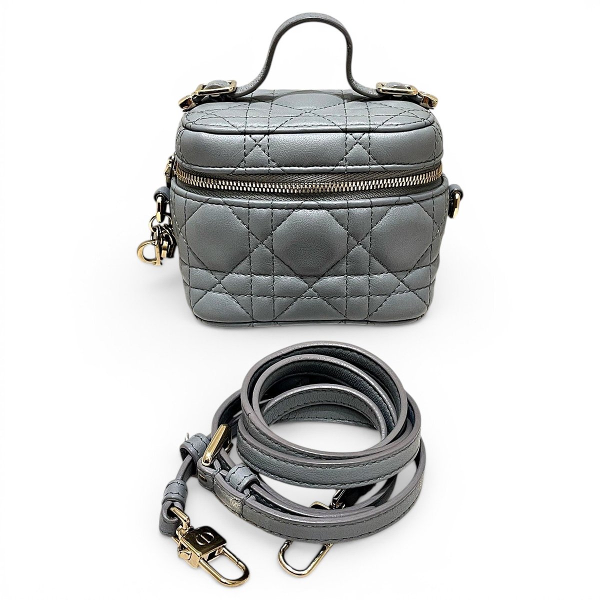 Vanity lady dior leather handbag