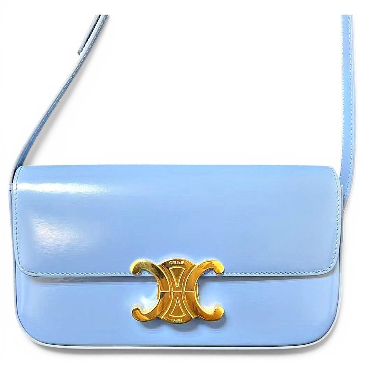 Triomphe Long leather handbag