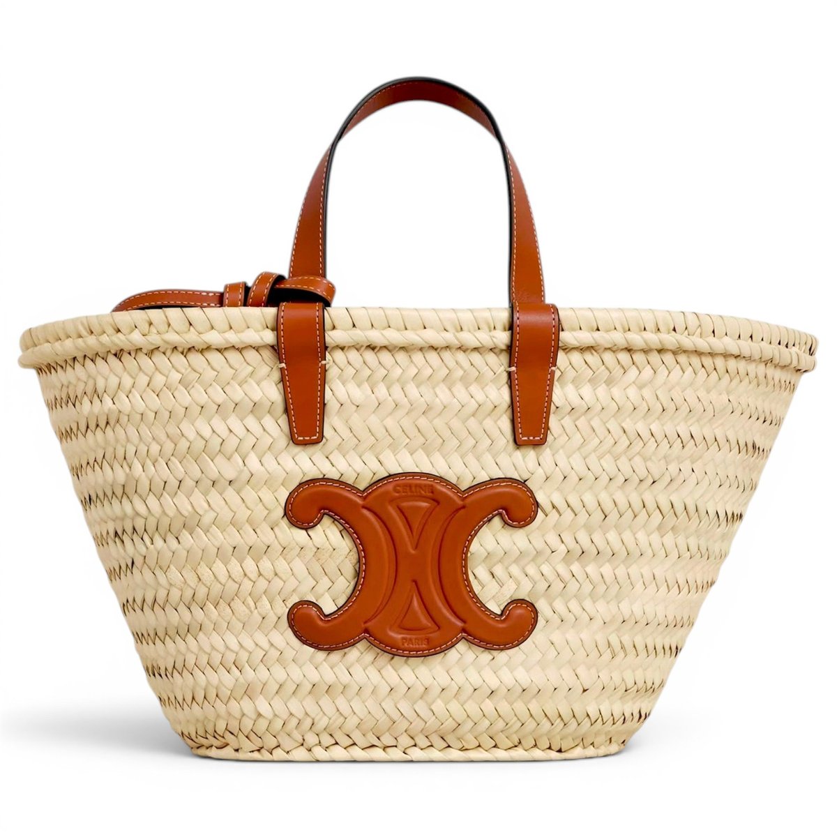 Triomphe leather tote