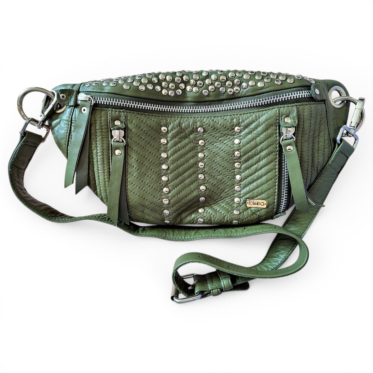 Leather crossbody bag