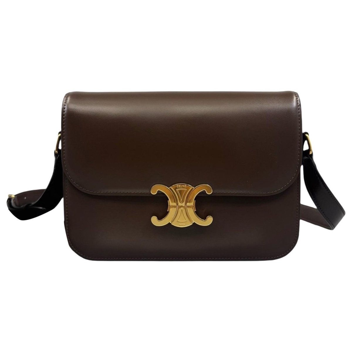 Triomphe leather handbag