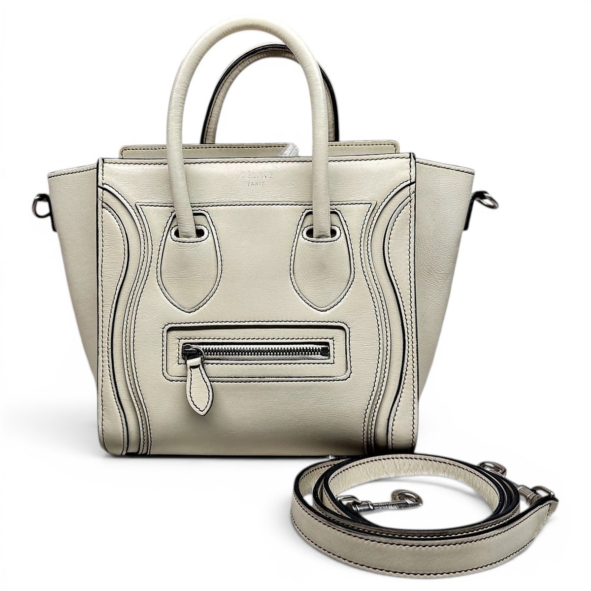 Nano Luggage leather handbag