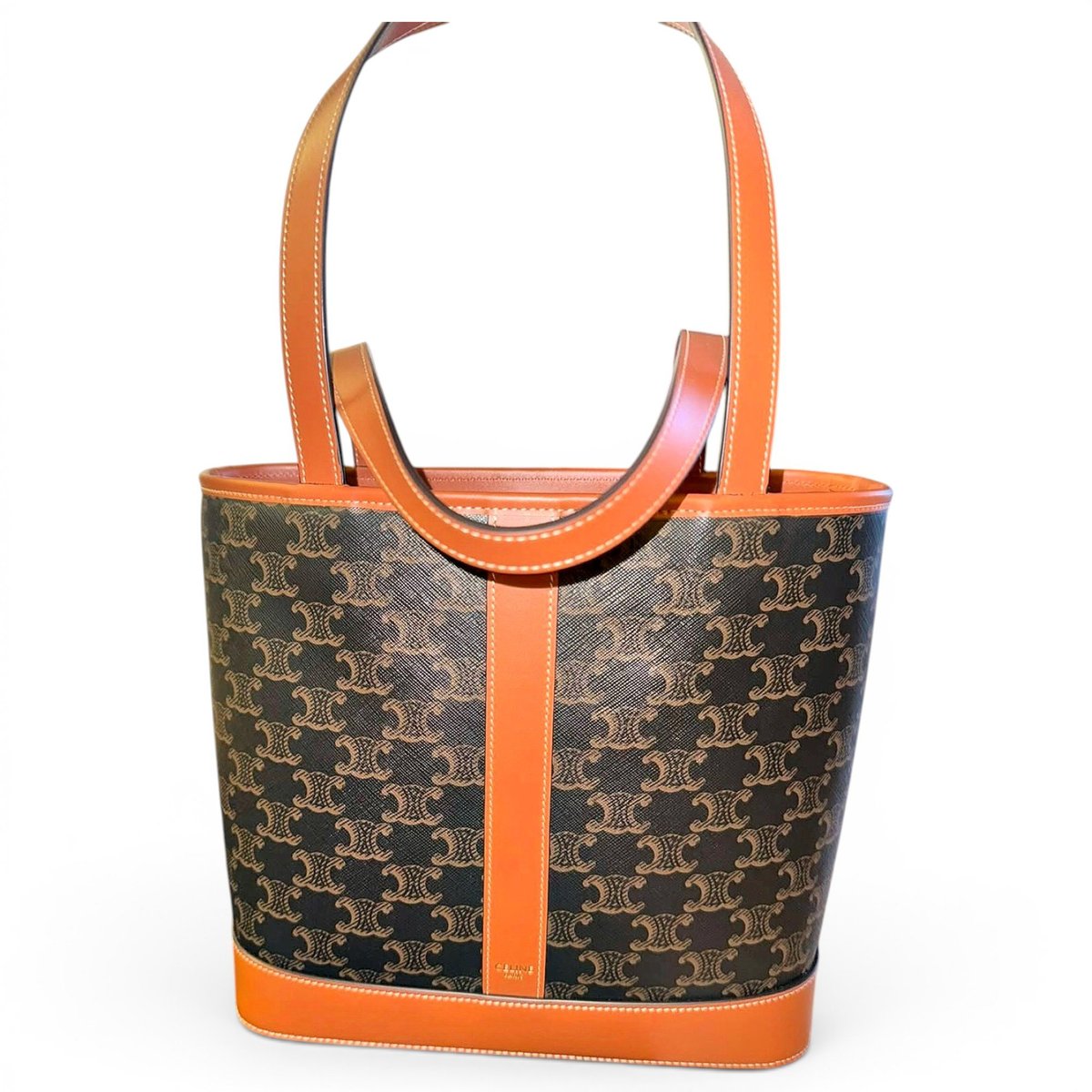 Cabas leather tote