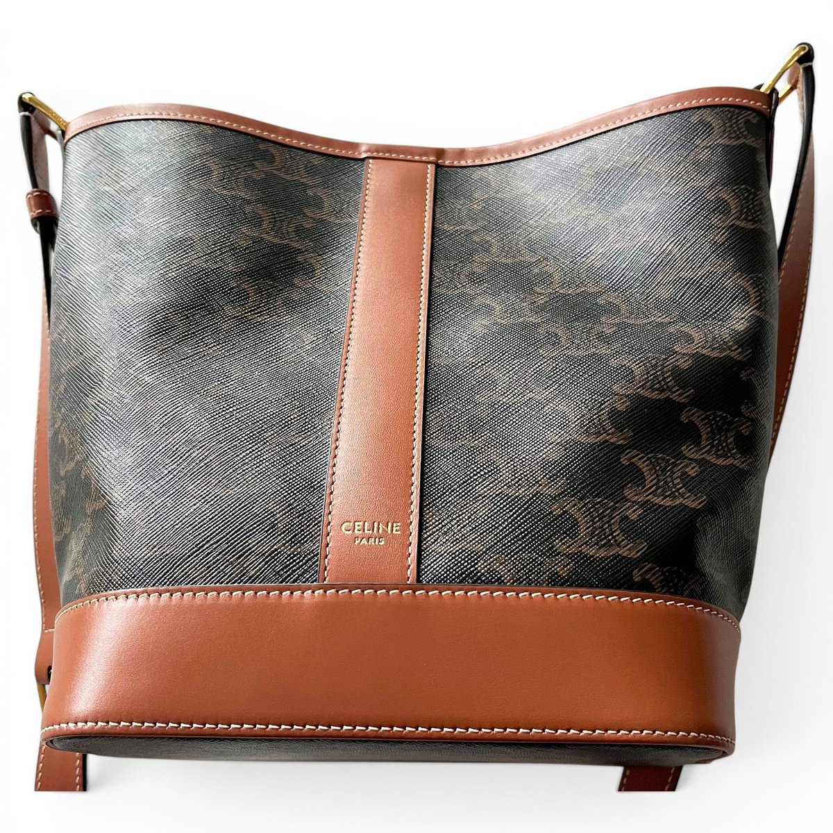SAC SEAU leather crossbody bag