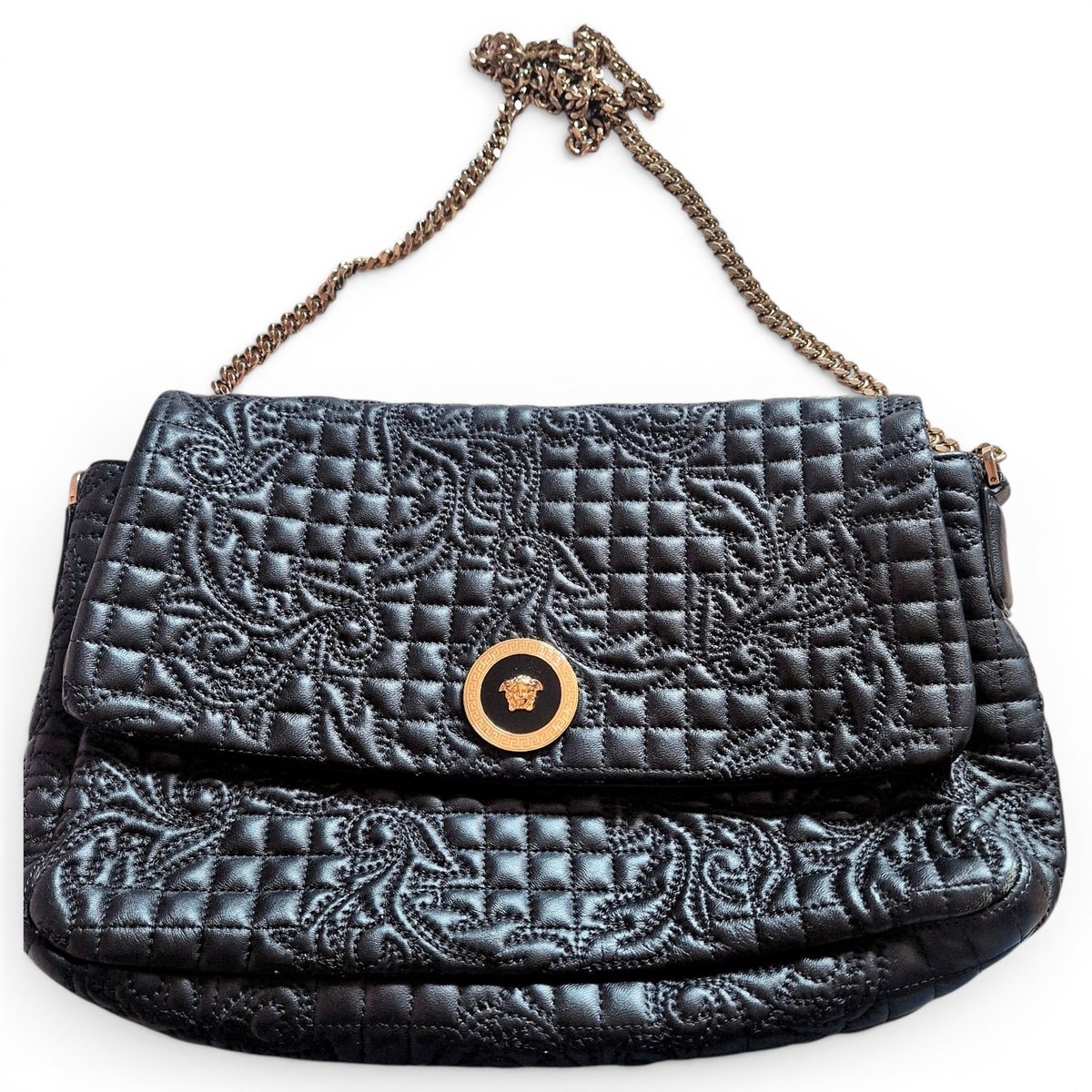 La Medusa leather handbag