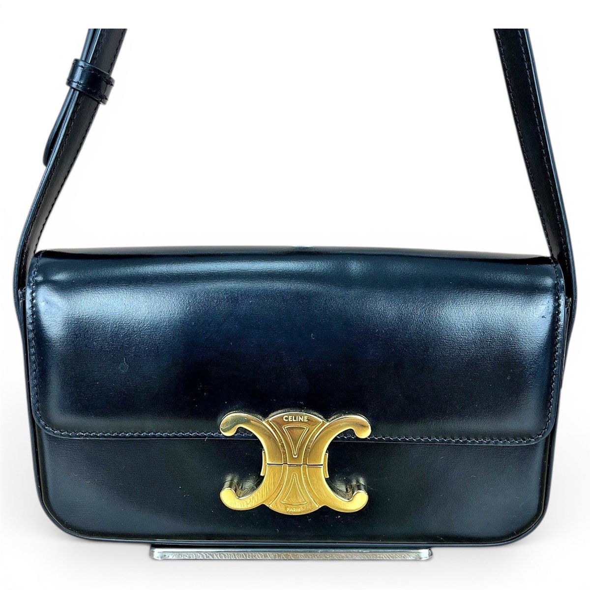 Triomphe leather handbag