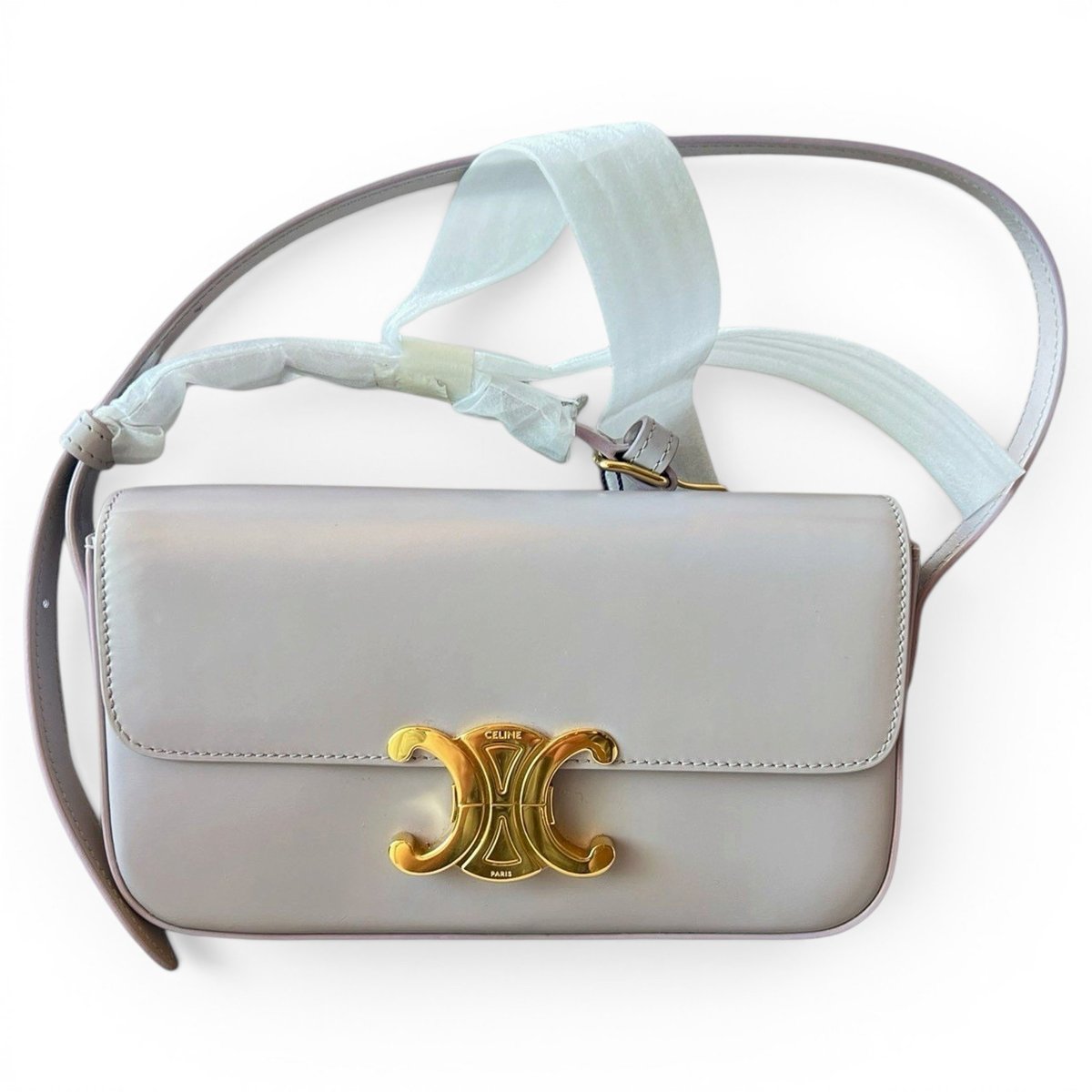Triomphe leather handbag