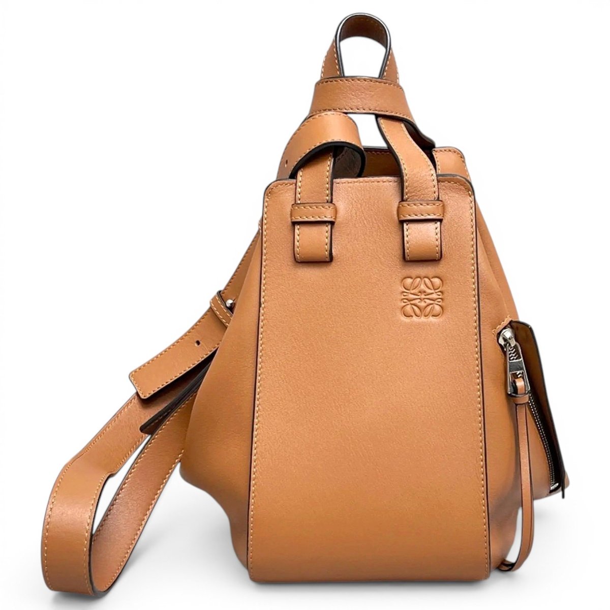 Hammock leather handbag