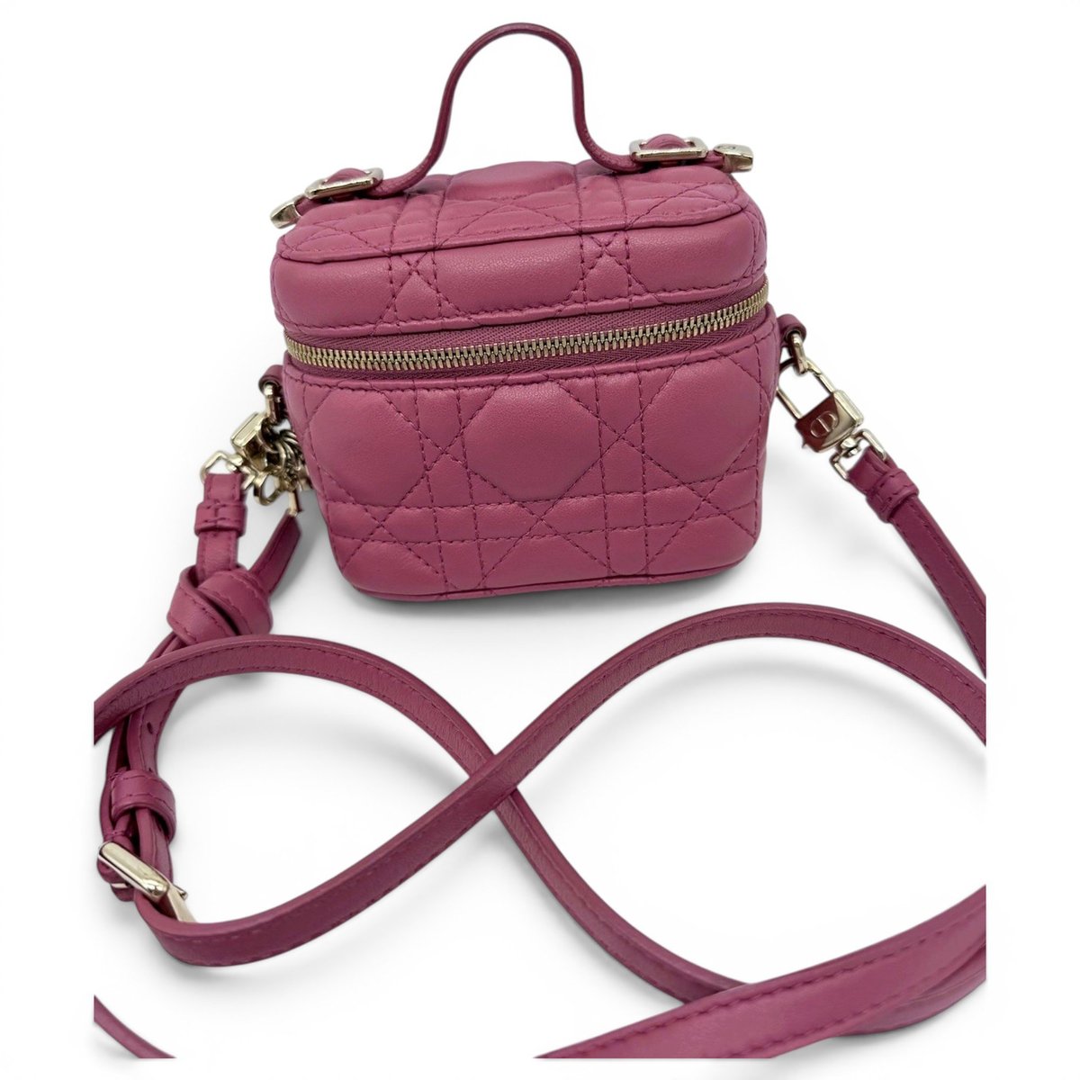 Vanity lady dior leather handbag