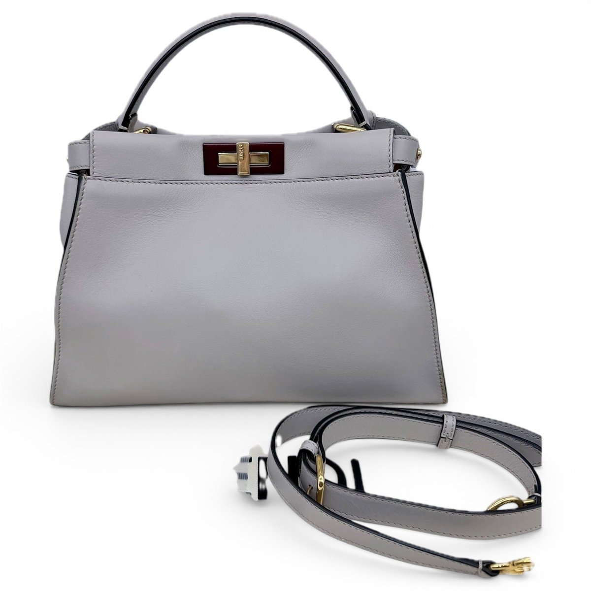 Peekaboo leather handbag