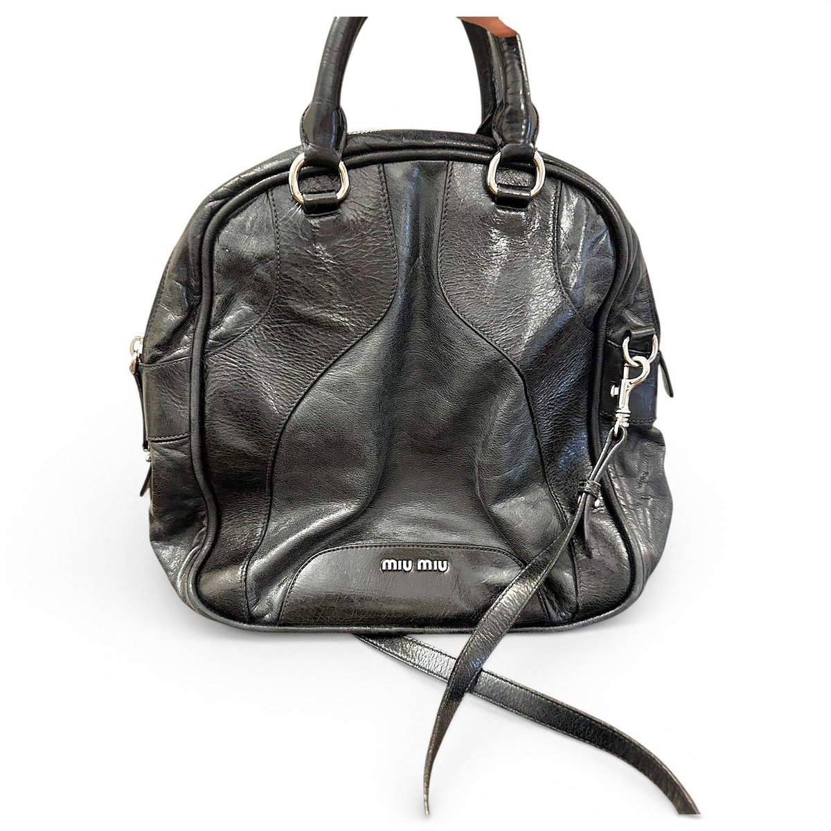 Leather handbag