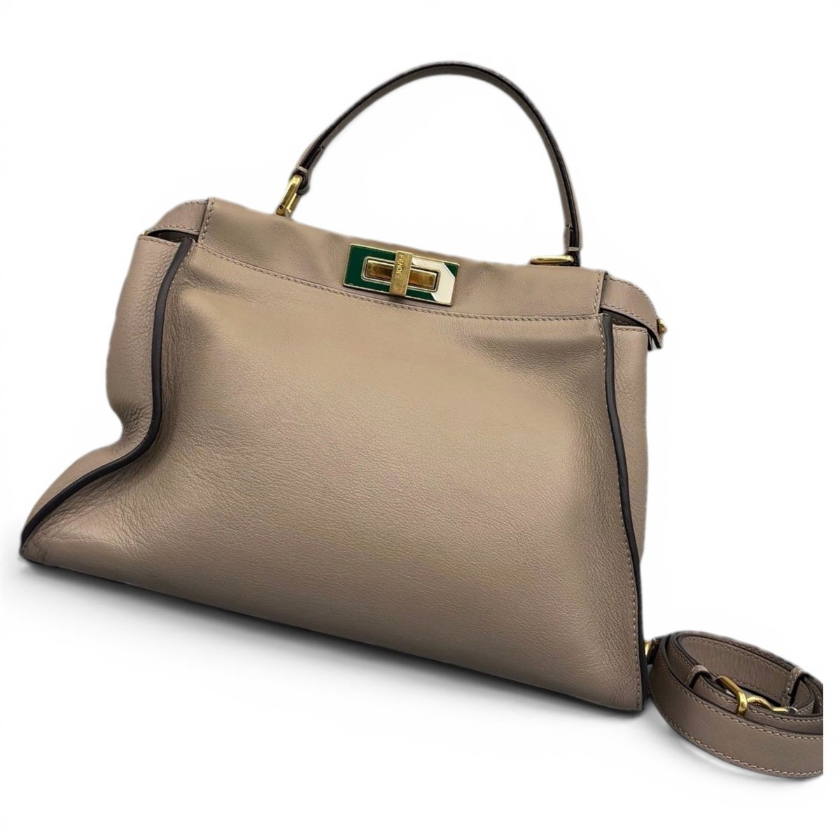 Peekaboo leather handbag