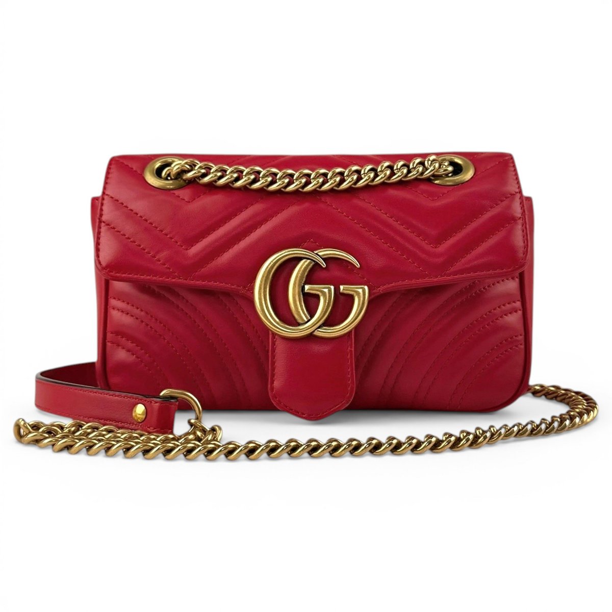GG Marmont Flap leather crossbody bag