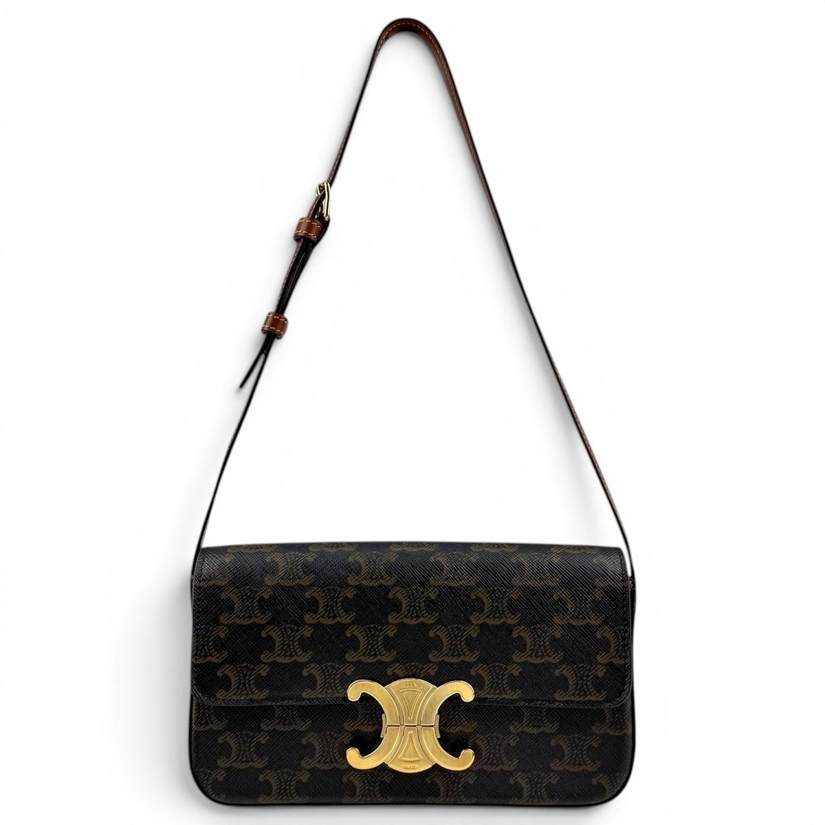 Triomphe leather handbag