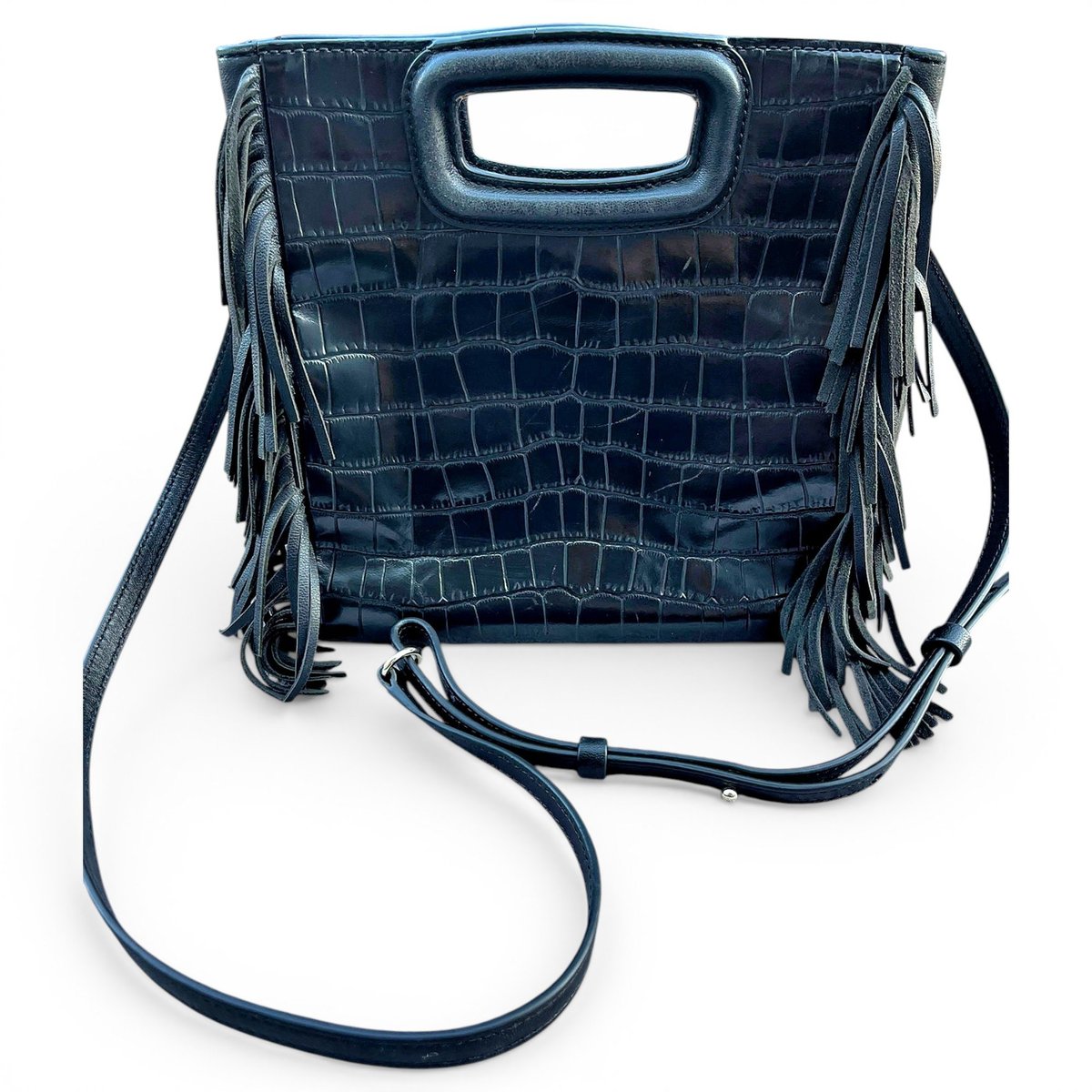 Sac M leather handbag