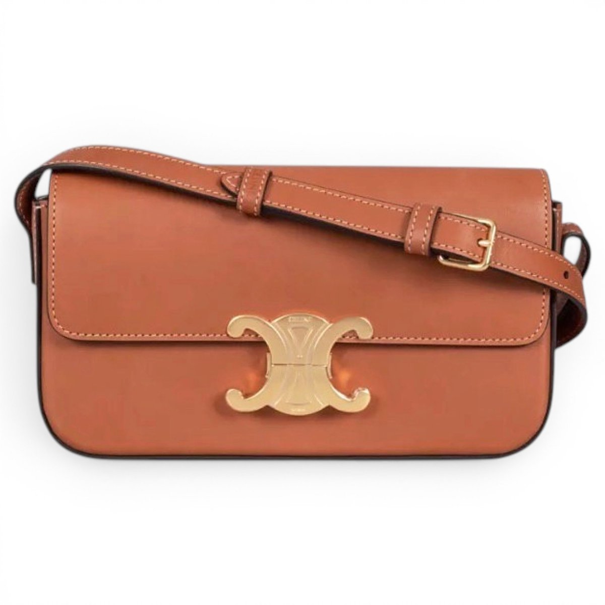 Triomphe leather handbag