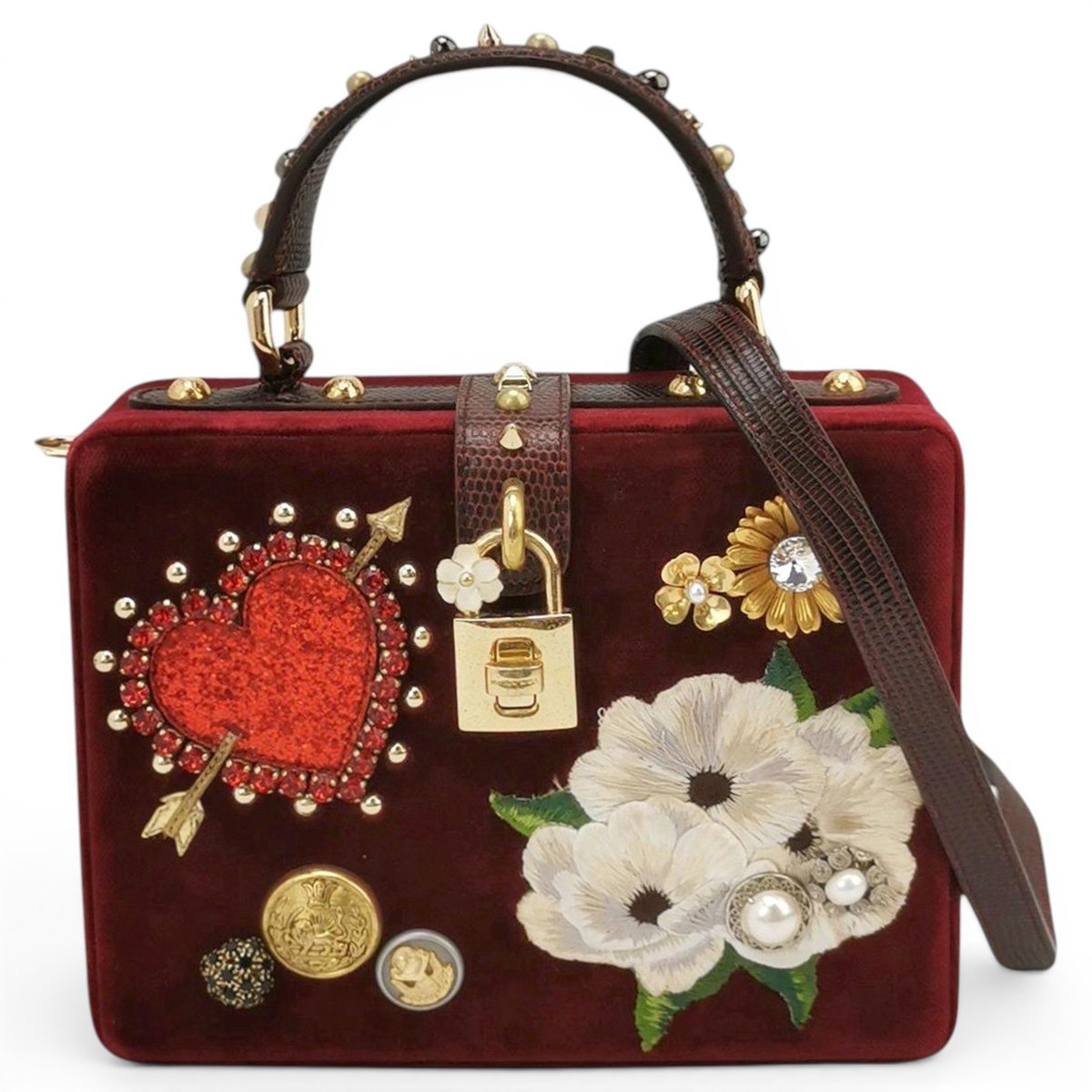 Velvet crossbody bag