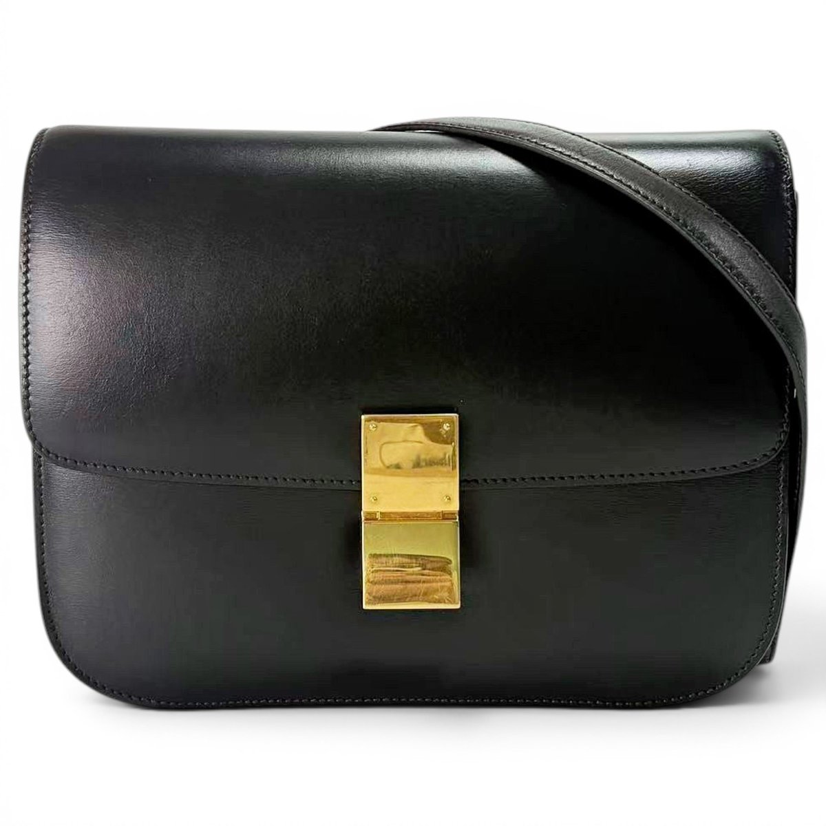 Classic leather crossbody bag