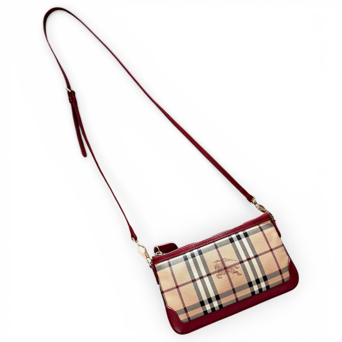 Leather clutch bag