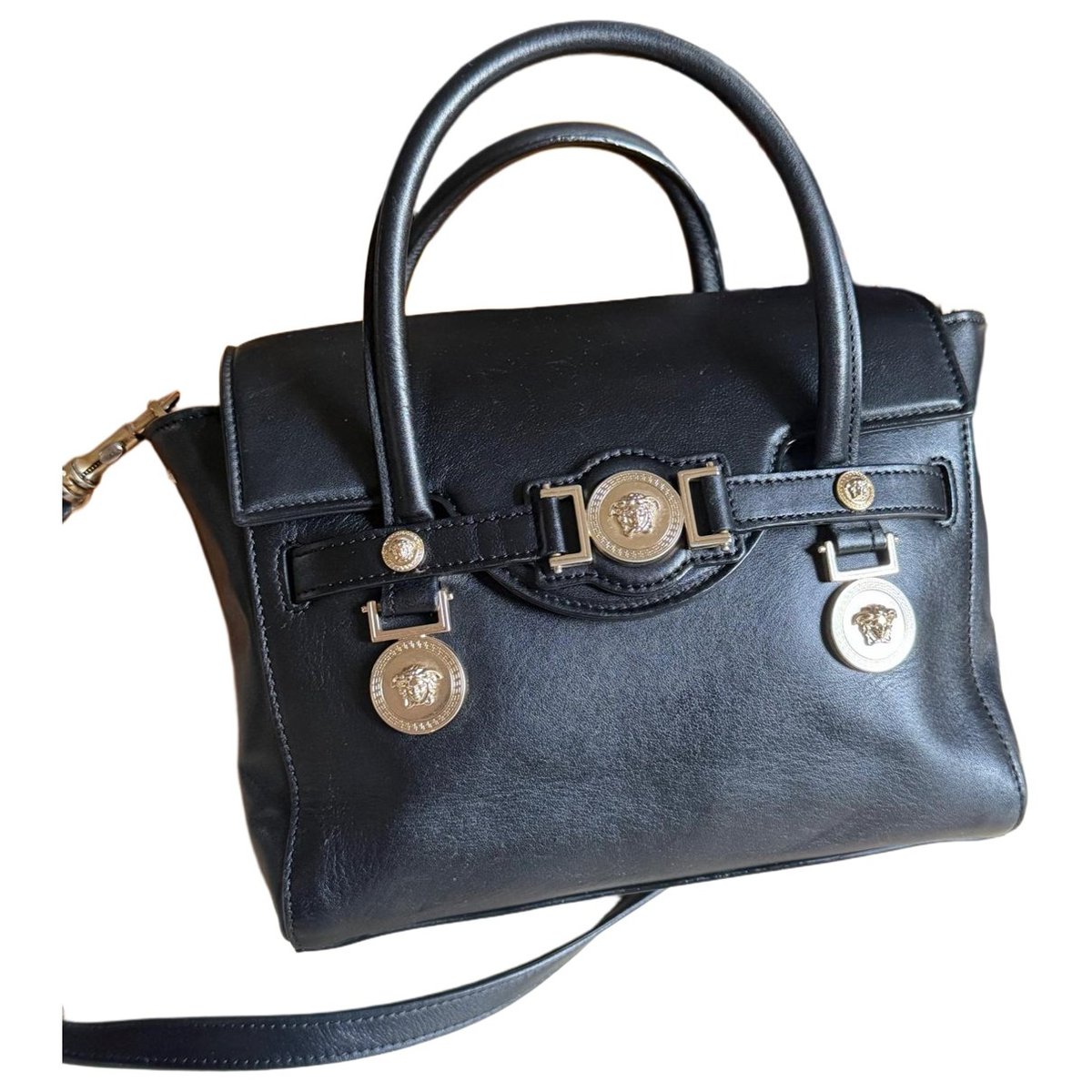 La Medusa leather handbag