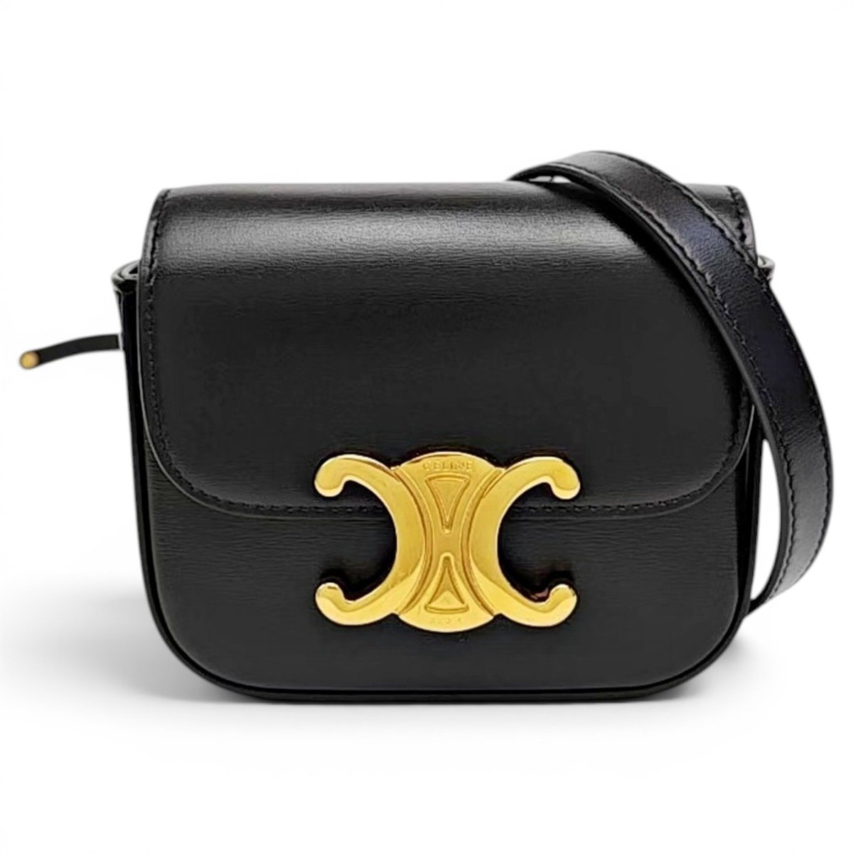 Triomphe leather mini bag